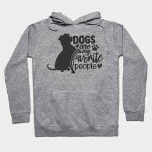 Dogs Are My Favorite People Funny Dog Lover Hoodie